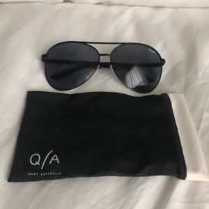 Quay Oversized Aviator Sunglasses